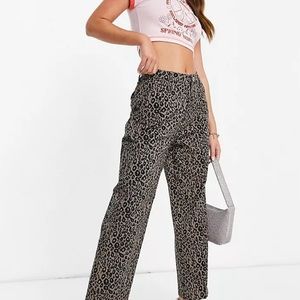 Vintage Central Falls pants Animal print leopard women size 2 | Made in USA